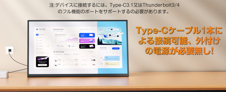 EVICIV M220T01 22インチ 2K モバイルモニター｜USB-C対応・ノングレアIPS・VESAマウント付き