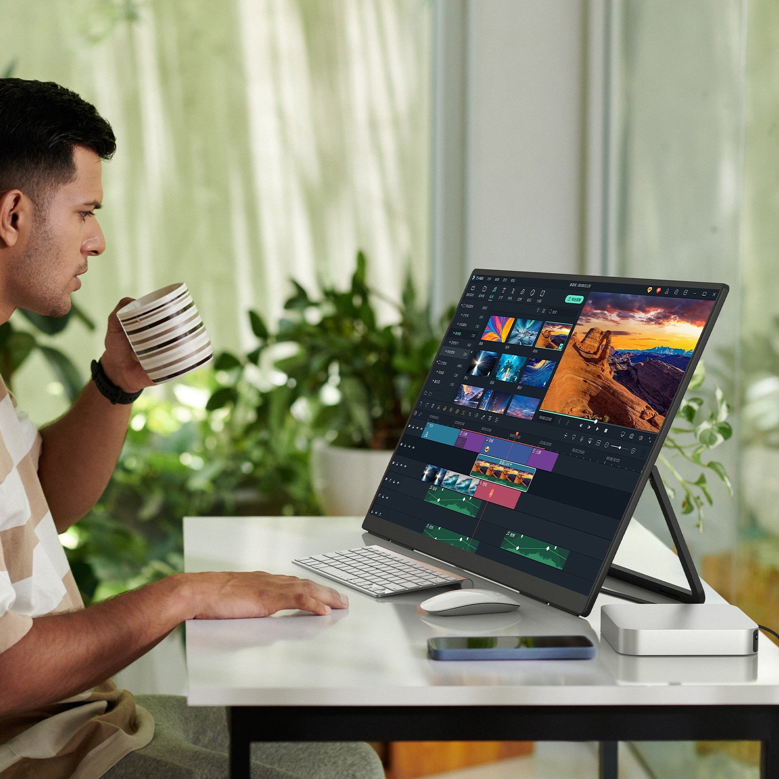 EVICIV M238F01 23.8インチ 100HZ 1080P モバイルモニター｜USB