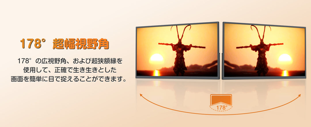 EVICIV M220T01 22インチ 2K モバイルモニター｜USB-C対応・ノングレアIPS・VESAマウント付き