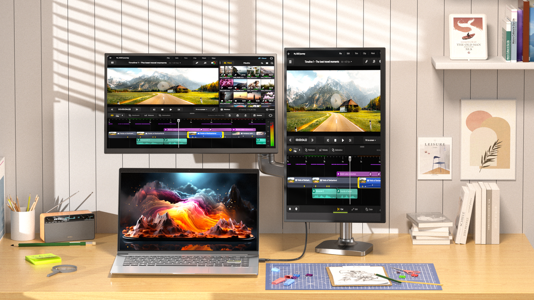 【未使用】EVICIV 22インチ タッチパネル 2K モバイルディスプレイ 未使用】EVICIV 22インチ タッチパネル 2K モバイルディスプレイ